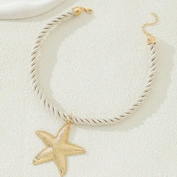 Starfish boho rope style necklace - Picture 2 of 11